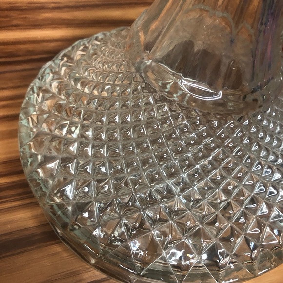 Vintage 50’s High Quality Crystal Glass Ship's Decanter Diamond Cut English - Picture 9 of 15
